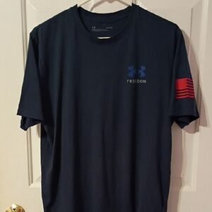 Under Armour Men's Dark Blue Freedom Tee